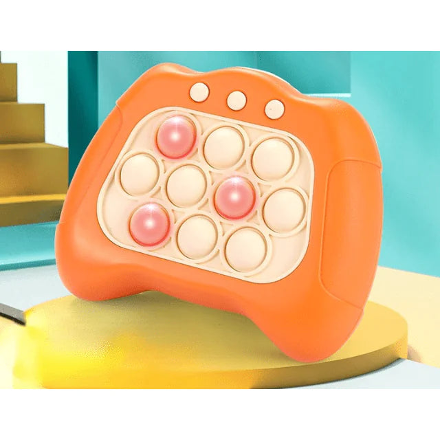 NanoArcade - لعبة Pop It Fidget الإلكترونية استمتع بإحساس الدفع السريع! قم بإضاءة مرحك مع لعبة الذاكرة الجذابة ولعبة البوب، المناسبة للأطفال والكبار على حد سواء. استمتع بالإثارة في حل اللغز